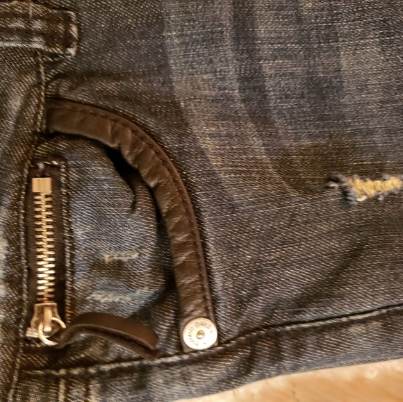 💝 Buffalo  David distressed  boot cut jeans - Picture 10 of 11